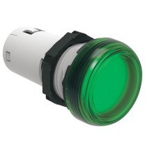 Spia da incasso a led Verde Luce fissa 24V ACDC foro 22 Lovato LPMLB3
