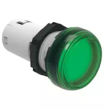 Spia da incasso a led Verde Luce fissa 24V ACDC foro 22 Lovato LPMLB3
