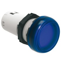 Spia da incasso a led Blu Luce fissa 24V ACDC foro 22 Lovato LPMLB6