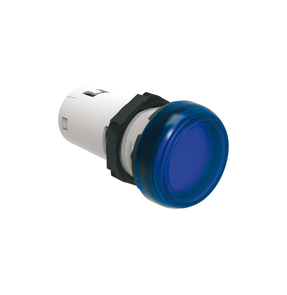 Spia da incasso a led Blu Luce fissa 24V ACDC foro 22 Lovato LPMLB6