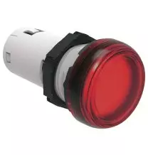 Spia da incasso a led Rossa Luce fissa 230V AC foro 22 Lovato LPMLM4