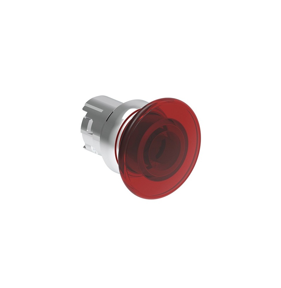 Pulsante a fungo illuminabile diametro 40 Foro 22 Lovato LPSBL6144