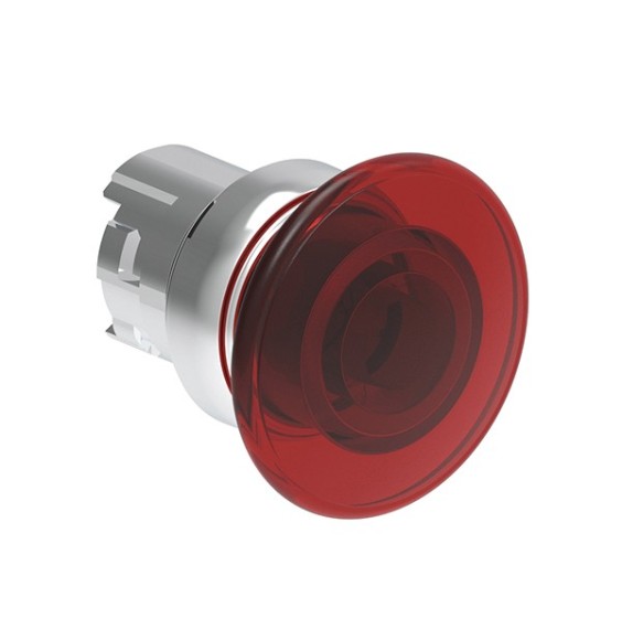 Pulsante a fungo illuminabile diametro 40 Foro 22 Lovato LPSBL6144