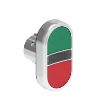 Doppio Pulsante Serie Platinum verde e rosso illuminabile Lovato LPSBL7113