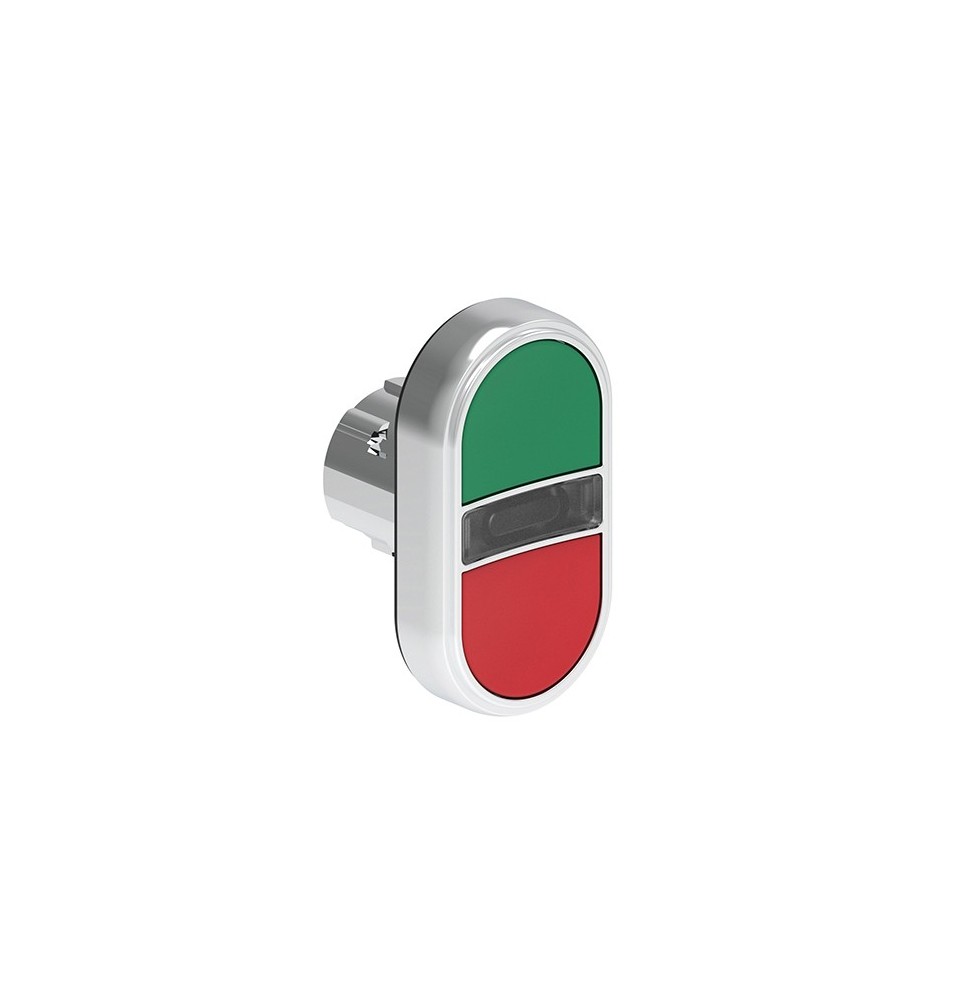 Doppio Pulsante Serie Platinum verde e rosso illuminabile Lovato LPSBL7113