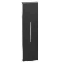 Cover Bticino Living Now illuminabile per comandi un modulo colore nero  KG01
