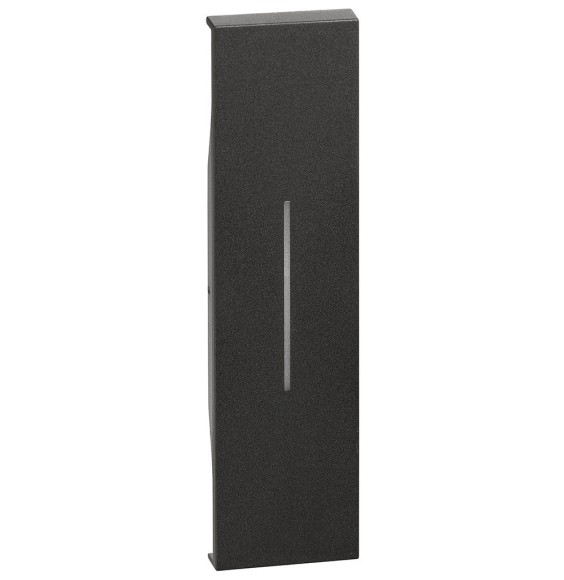 Cover Bticino Living Now illuminabile per comandi un modulo colore nero  KG01