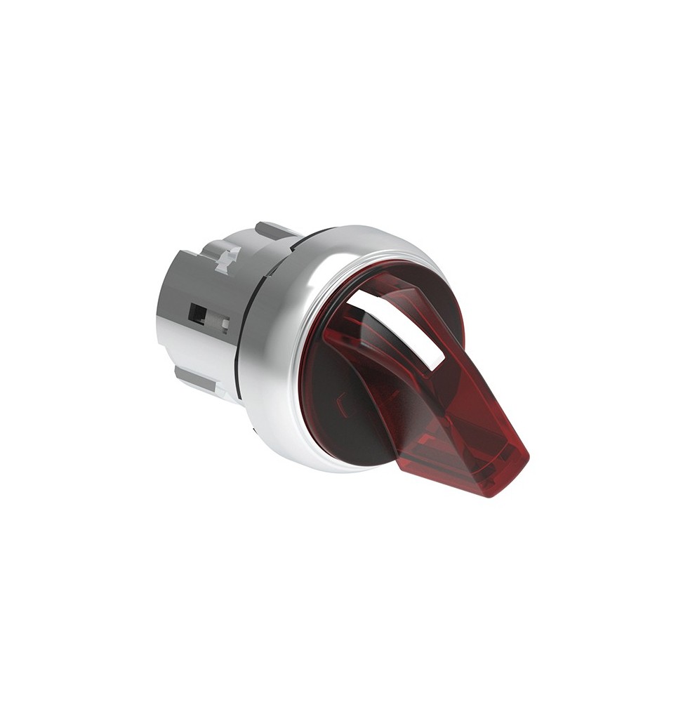 Selettore illuminabile rosso foro 22  a 2 posizioni Lovato LPSSL1204