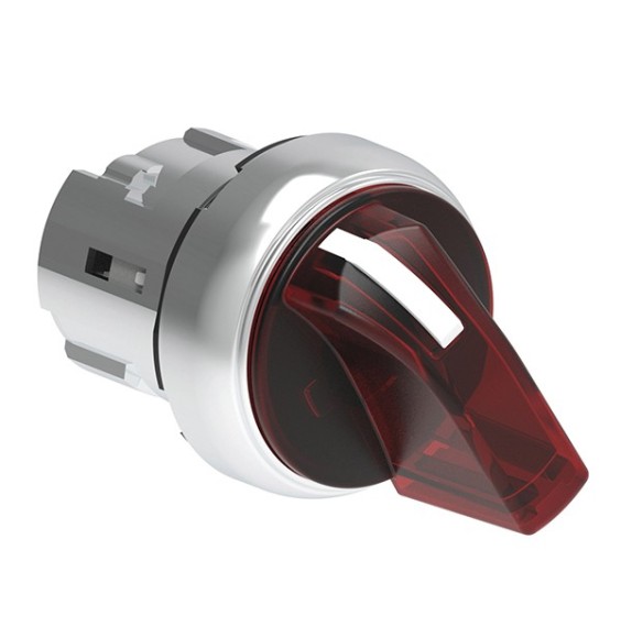 Selettore illuminabile rosso foro 22  a 2 posizioni Lovato LPSSL1204