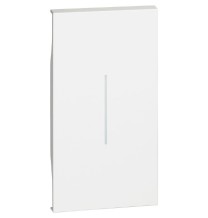 Cover Bticino Living Now illuminabile 2 Moduli colore bianco  KW01M2