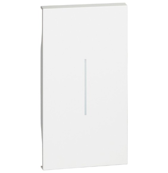 Cover Bticino Living Now illuminabile 2 Moduli colore bianco  KW01M2