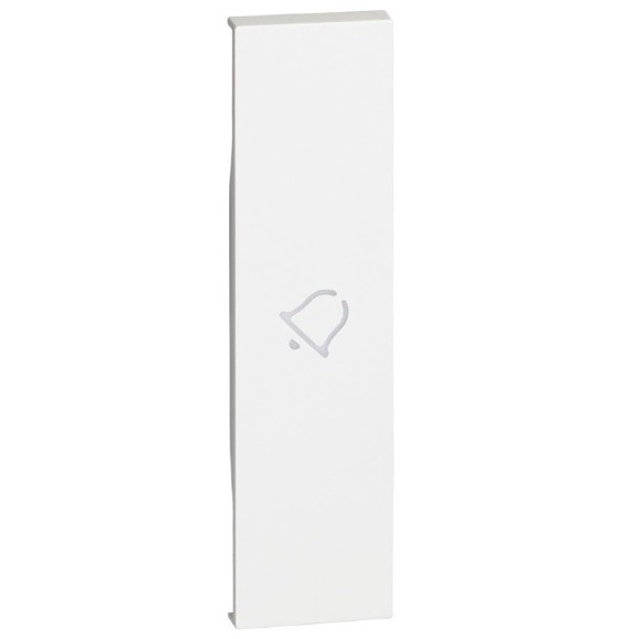 Cover Bticino Living Now illuminabile simbolo campanello colore bianco  KW01D