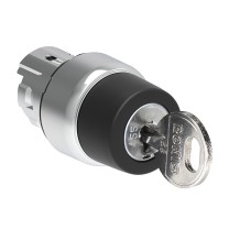 Selettore a pulsante chiave foro 22 a 2 posizioni Lovato LPSS340