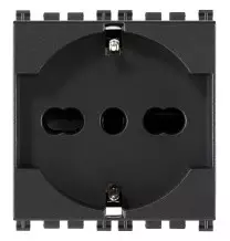 Presa Trivalente Schuko Bipasso 16A Vimar Arke' Grigia 19210