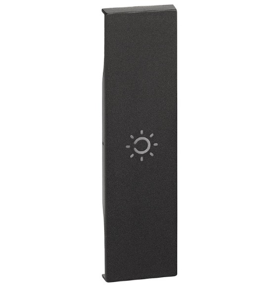 Cover Bticino Living Now con Simbolo Luce Nero  KG01A