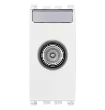 Presa TV Passante Con Attacco Maschio Attenuazione 10dB Vimar Arke' Bianca 19300.10.B