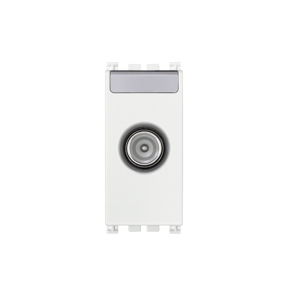 Presa TV Passante Con Attacco Maschio Attenuazione 10dB Vimar Arke' Bianca 19300.10.B
