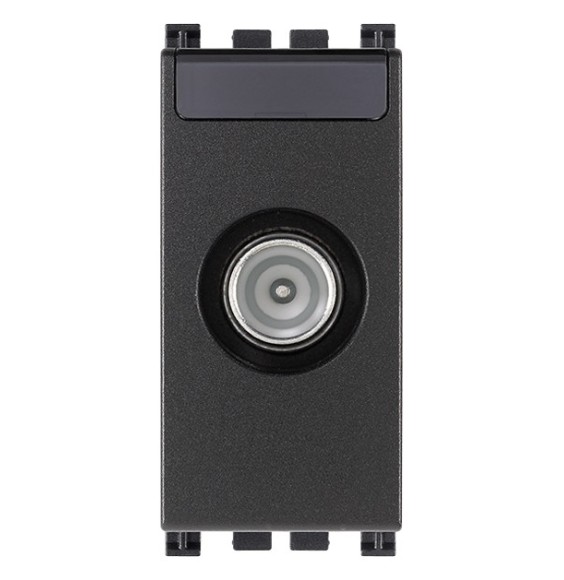 Presa TV Passante Con Attacco Maschio Attenuazione 10dB Vimar Arke' Grigia 19300.10