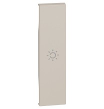 Cover Bticino Living Now con simbolo luce per comandi un modulo colore sabbia  KM01A
