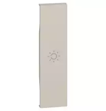 Cover Bticino Living Now con simbolo luce per comandi un modulo colore sabbia  KM01A