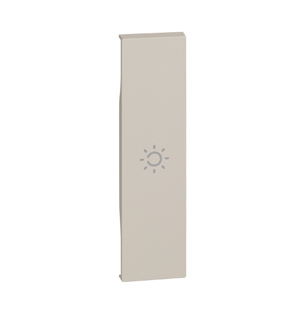 Cover Bticino Living Now con simbolo luce per comandi un modulo colore sabbia  KM01A