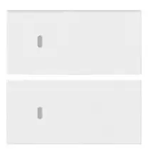 Due mezzi tasti intercambiabili 2 moduli Vimar Arke' Bianchi  19752.B