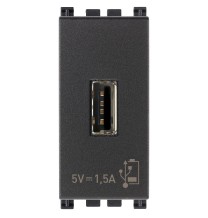 Caricatore USB 1 posto Vimar Arke' Grigio 19292