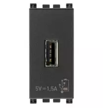 Caricatore USB 1 posto Vimar Arke' Grigio 19292