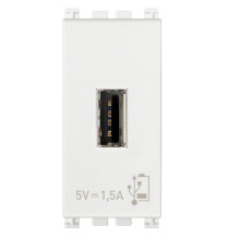 Caricatore USB 1 posto Vimar Arke' Bianco 19292.B