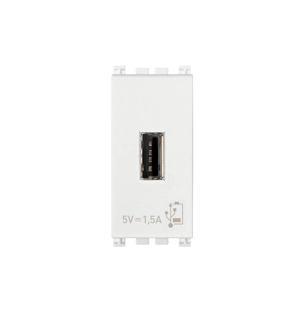 Caricatore USB 1 posto Vimar Arke' Bianco 19292.B
