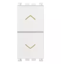 Commutatore a due tasti con frecce direzionali Vimar Arke' Bianco 19060.B