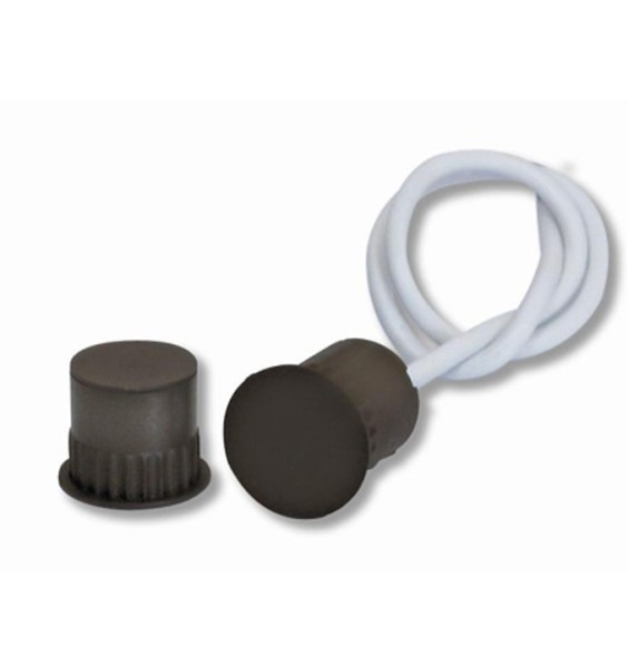 Contatto cilindrico ad incasso marrone Hiltron C56M con diametro foro 18 mm
