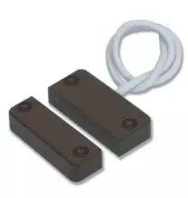 Contatto magnetico Hiltron C58M in Nylon marrone a 2 fili