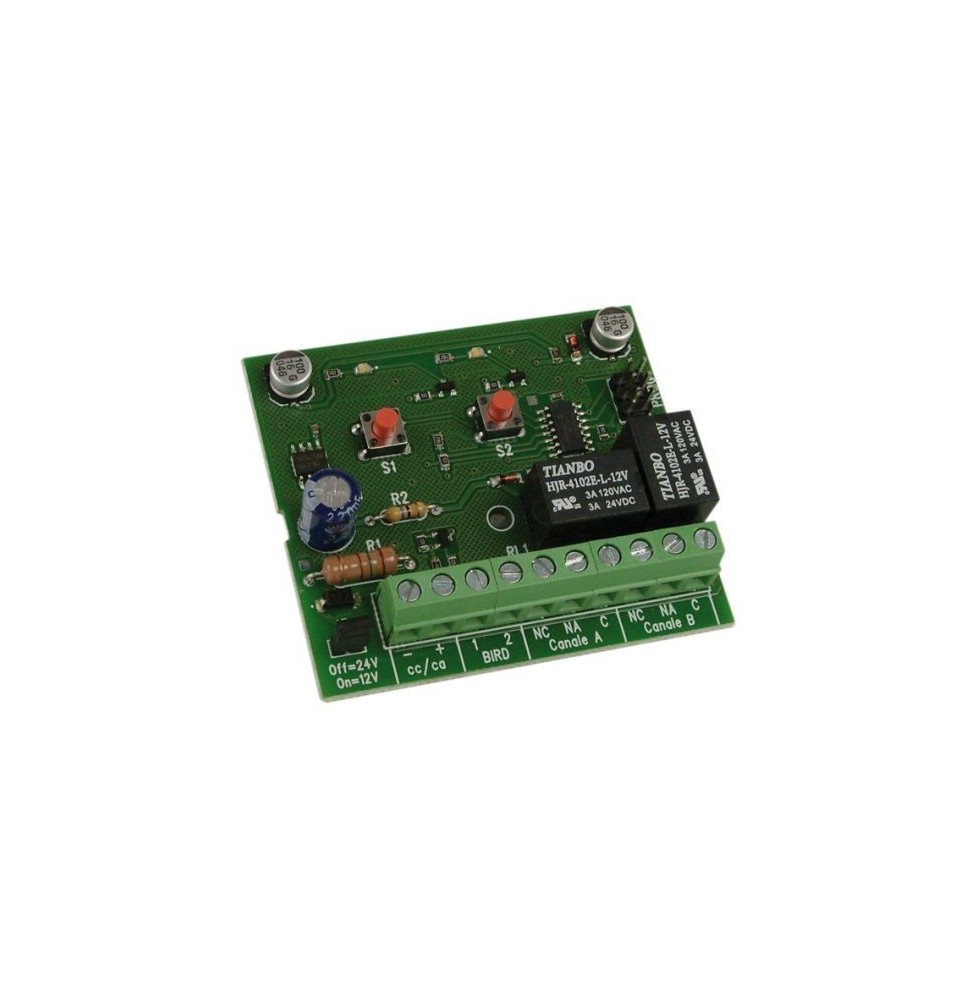 Decoder bicanale Bird Hiltron DX20 con relè monostabile