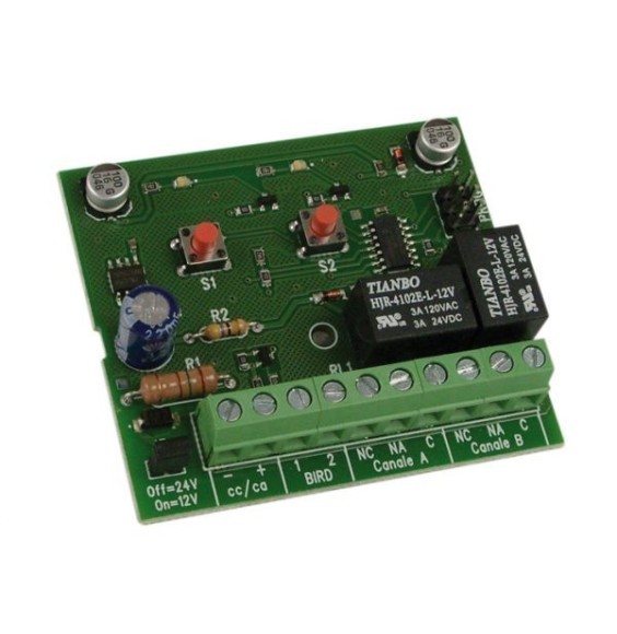 Decoder bicanale Bird Hiltron DX20 con relè monostabile