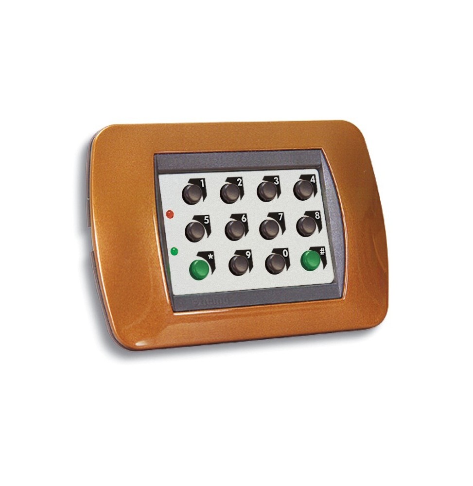 Tastiera elettronica Hiltron KBT per living con pannello in alluminio