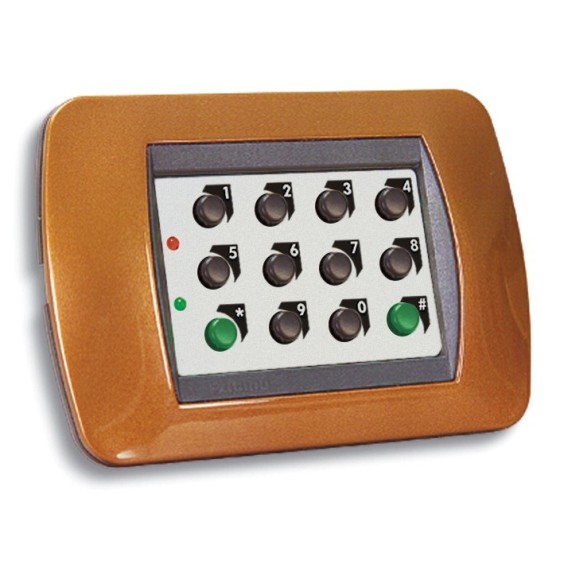 Tastiera elettronica Hiltron KBT per living con pannello in alluminio