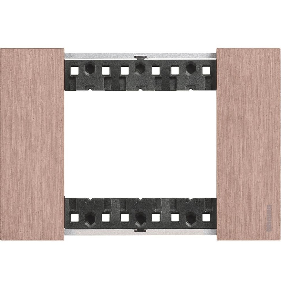 Placca Bticino Living Now Rame tre posti Zama KA4803ZM