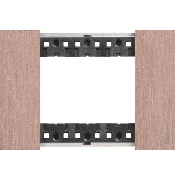 Placca Bticino Living Now Rame tre posti Zama KA4803ZM