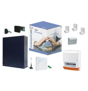 Kit antifurto Hiltron KITPOWER con centrale Power 8 e console touch integrata