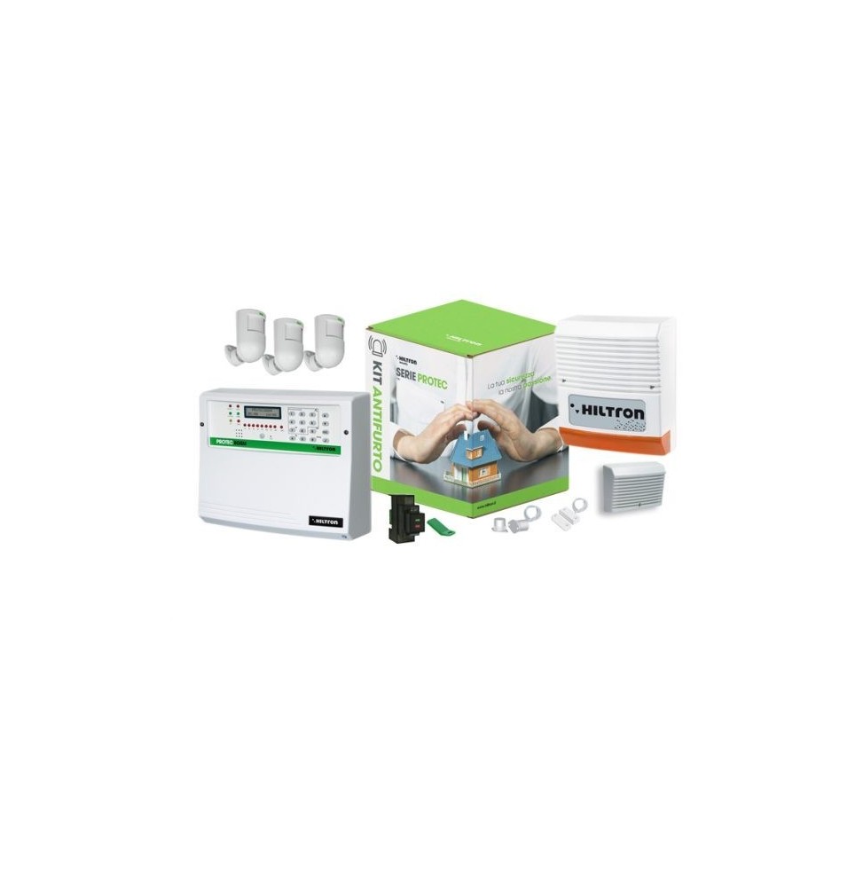 Kit antifurto Hiltron KPROTEC8GSM con centrale Protec8 e combinatore GSM