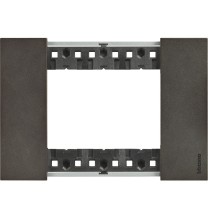 Placca Bticino Living Now Space tre posti Zama KA4803NG