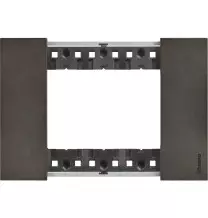 Placca Bticino Living Now Space tre posti Zama KA4803NG