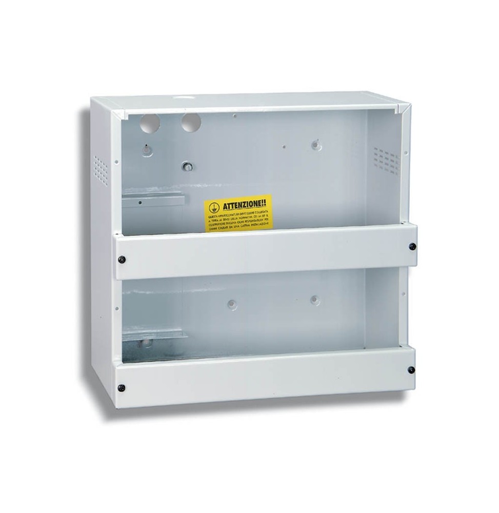 Contenitore grande per centrale antifurto Hiltron TM4C con due pannelli separatori della serie TM