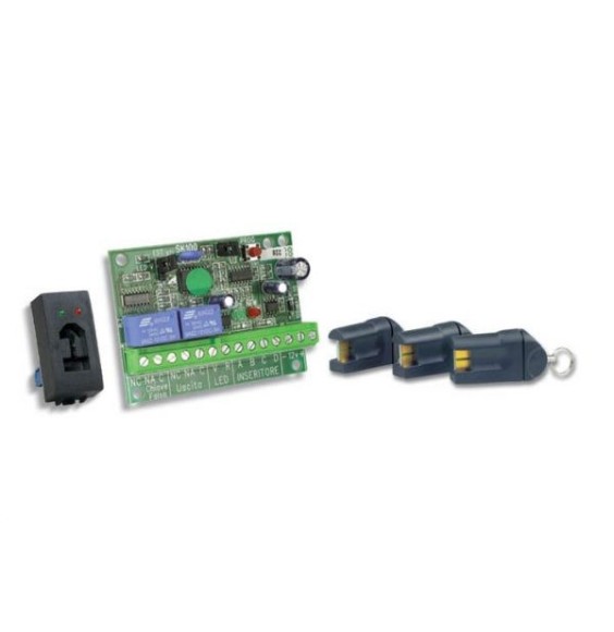 Kit chiave ad inserimento serie Living SK103NL con tre chiavi a scheda e inseritore