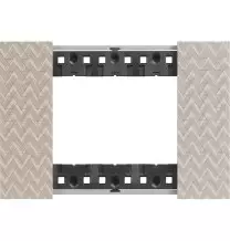 Placca Bticino Living Now Optic tre posti Tecnopolimero KA4803MM