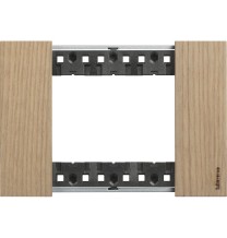Placca Bticino Living Now Rovere tre posti legno KA4803LM