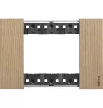 Placca Bticino Living Now Rovere tre posti legno KA4803LM