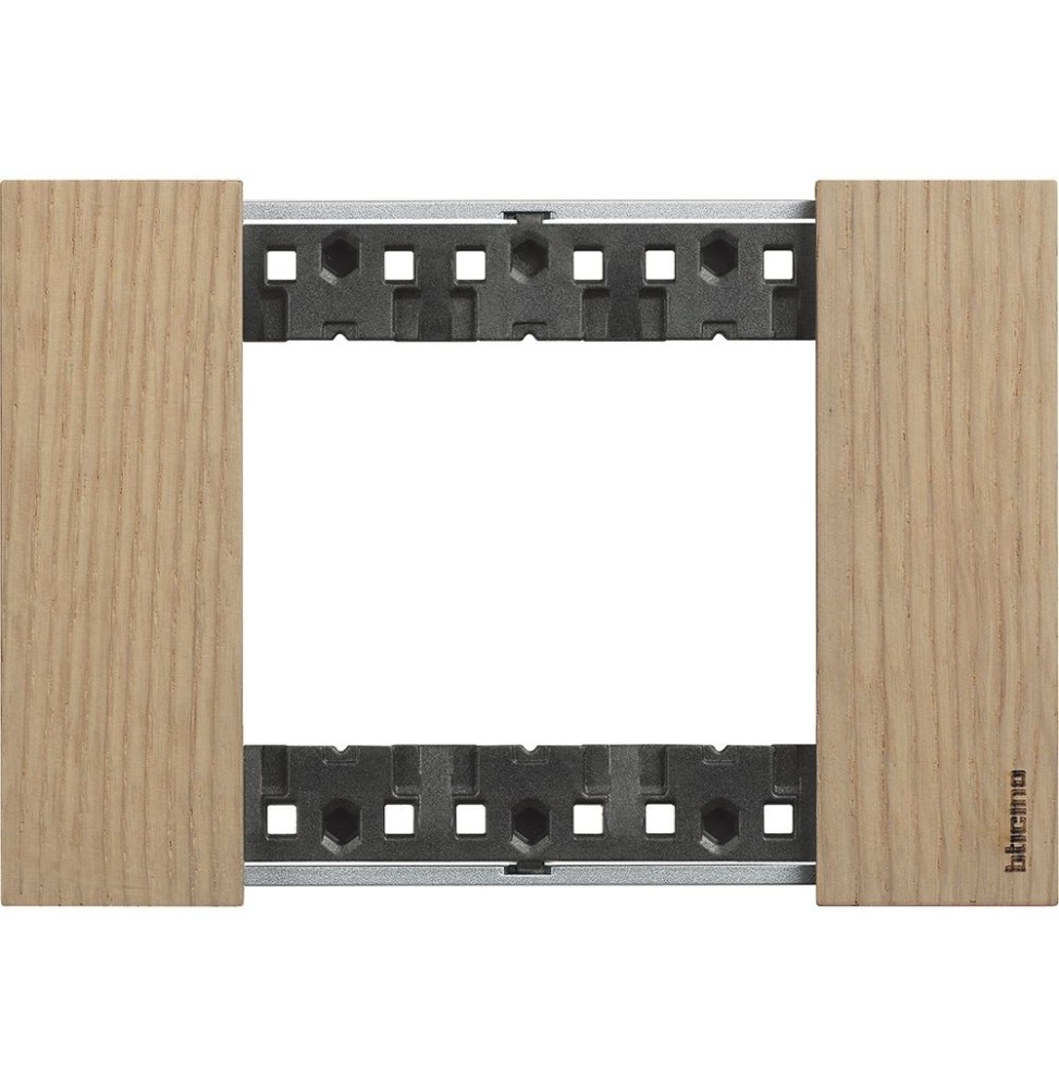 Placca Bticino Living Now Rovere tre posti legno KA4803LM