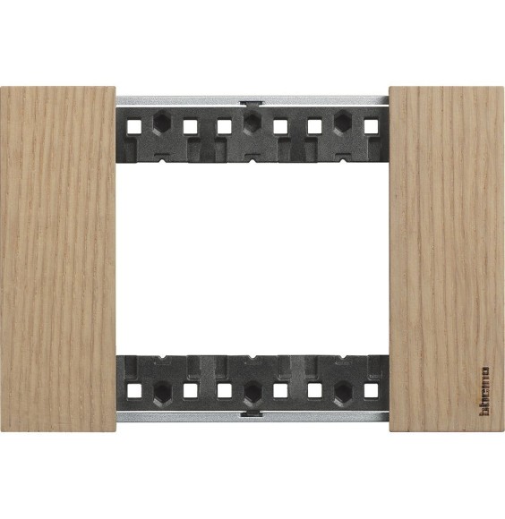 Placca Bticino Living Now Rovere tre posti legno KA4803LM